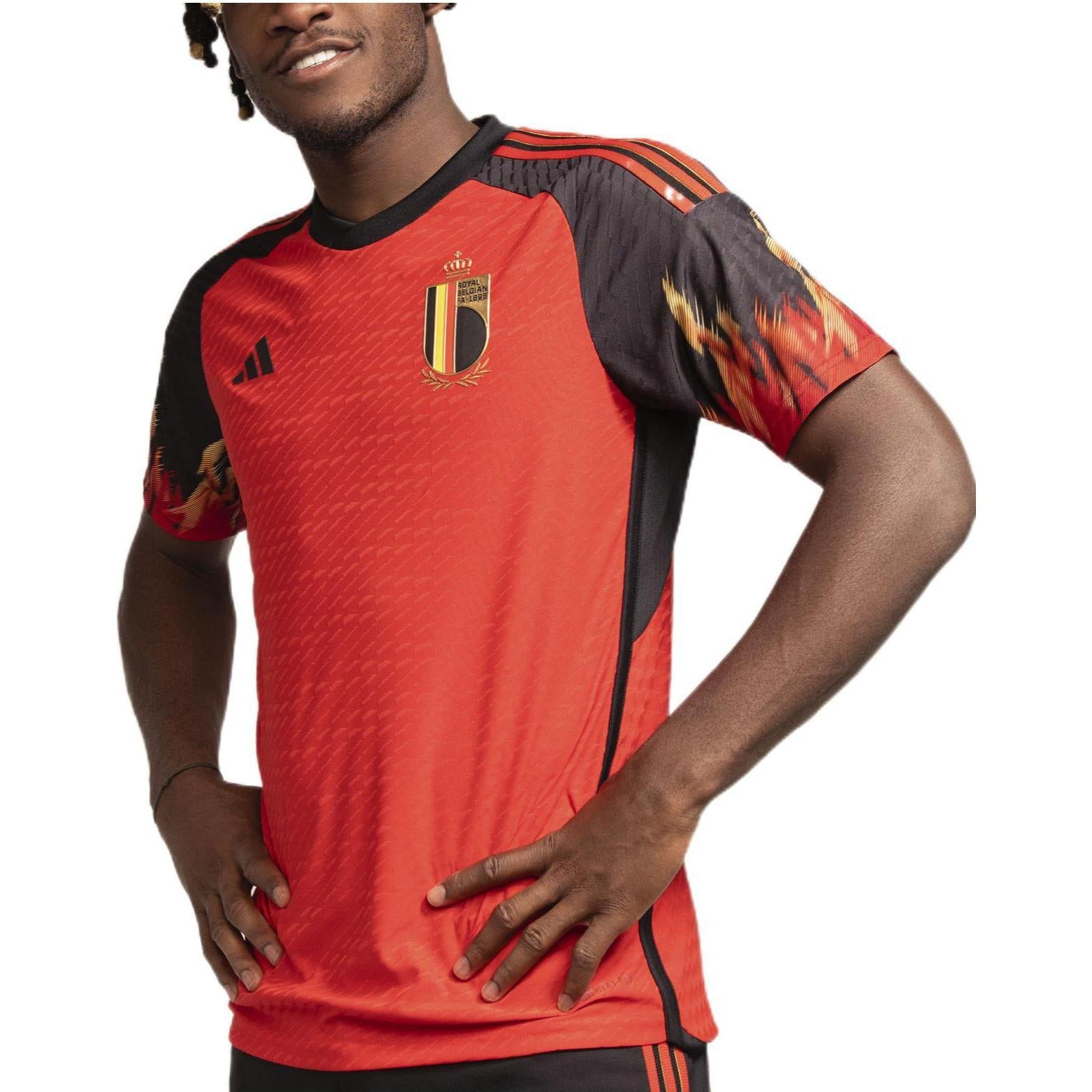 adidas Belgium 2022-2023 World Cup Home Authenic Jersey HD9413