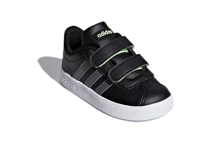 (TD) adidas VL Court 2.0 'Black Grey White' F36402