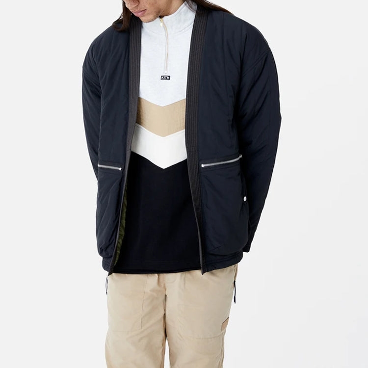 KITH NYLON QUILTED MILITARY GI Washed Jacket Unisex Black KH1212-100
