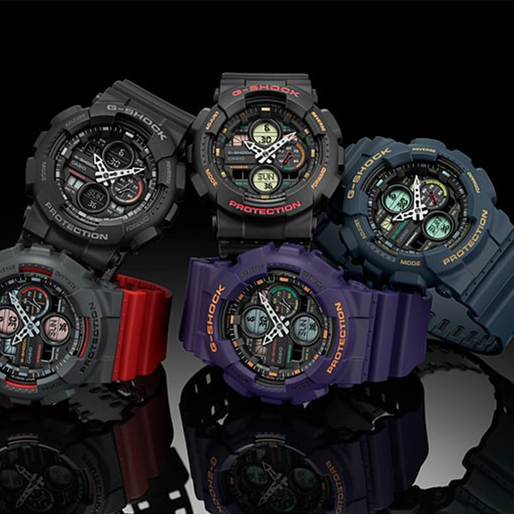 CASIO G-Shock Analog-Digital 'Purple' GA-140-6A