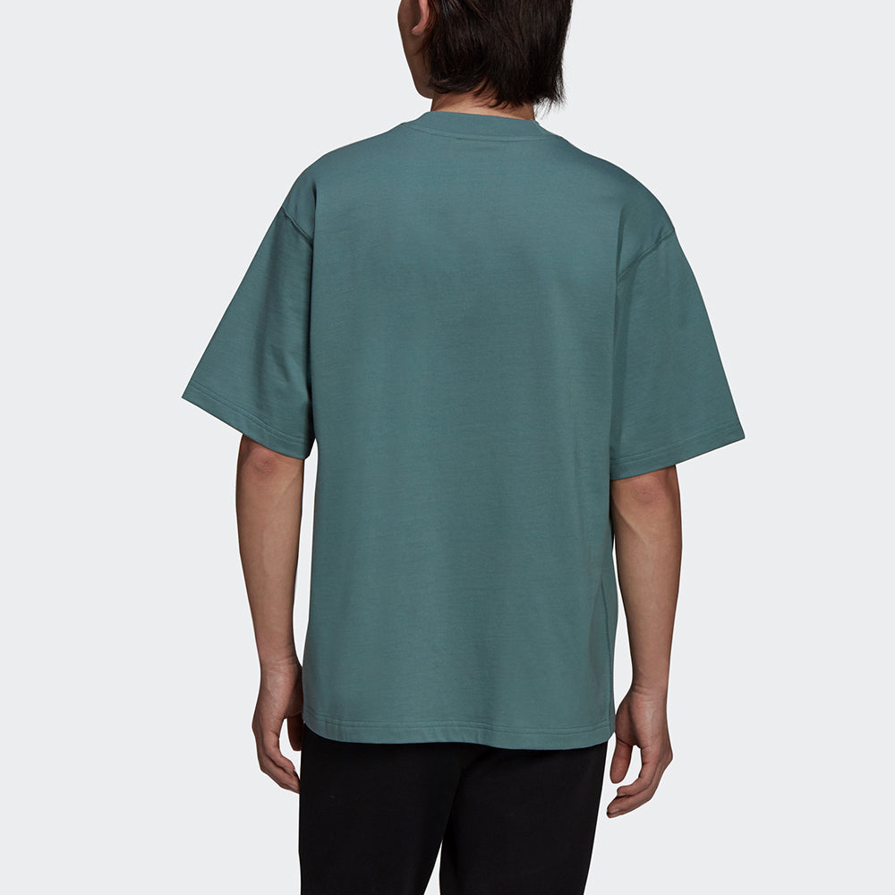 adidas originals C Tee Solid Color Small Label Loose Sports Short Sleeve Green HC8588