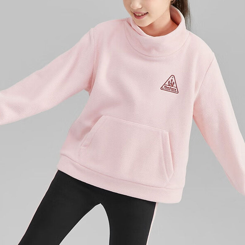 Skechers Casual Graphic Fleece Sweatshirt 'Pink' L423G121-01UJ