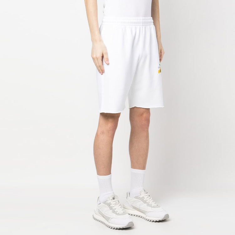 Off-White Brush Arrows Raw-Cut Shorts 'White' OMCI006S23FLE0020184