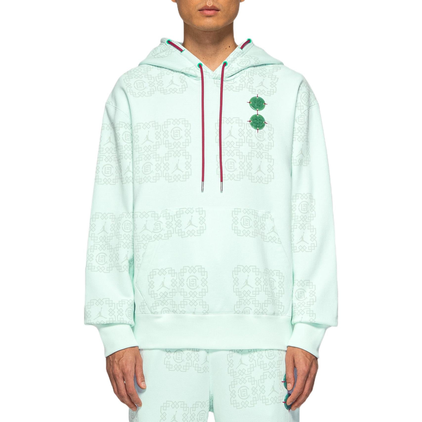 Air Jordan x Clot Jade Fleece Hoodie 'Barely Green' DO0007-394