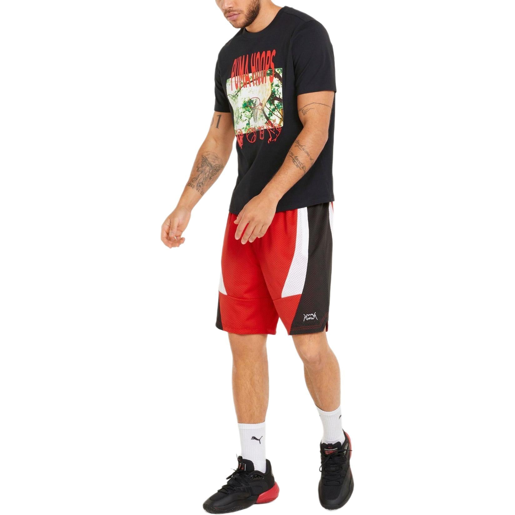 PUMA 4th Quarter Basketball T-shirt 'Black' 532361-13