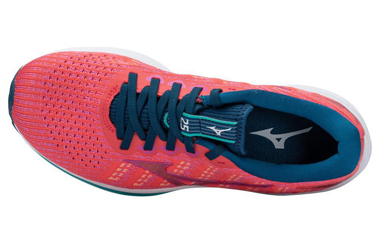 Mizuno Wave Rider 25 Waveknit 'Pink Blue White' J1GD217578