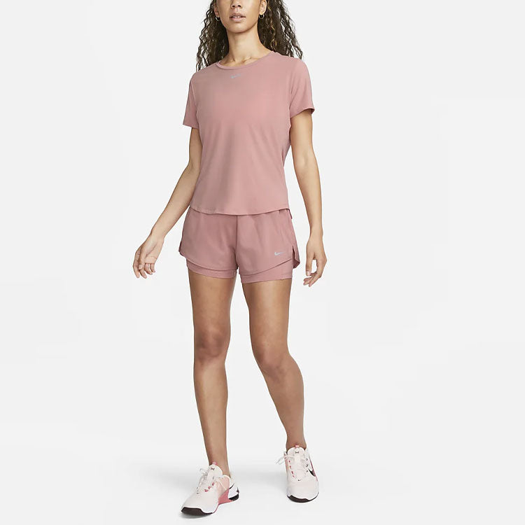 (WMNS) Nike Dri-FIT One Luxe T-shirt 'Pink' DD0619-618