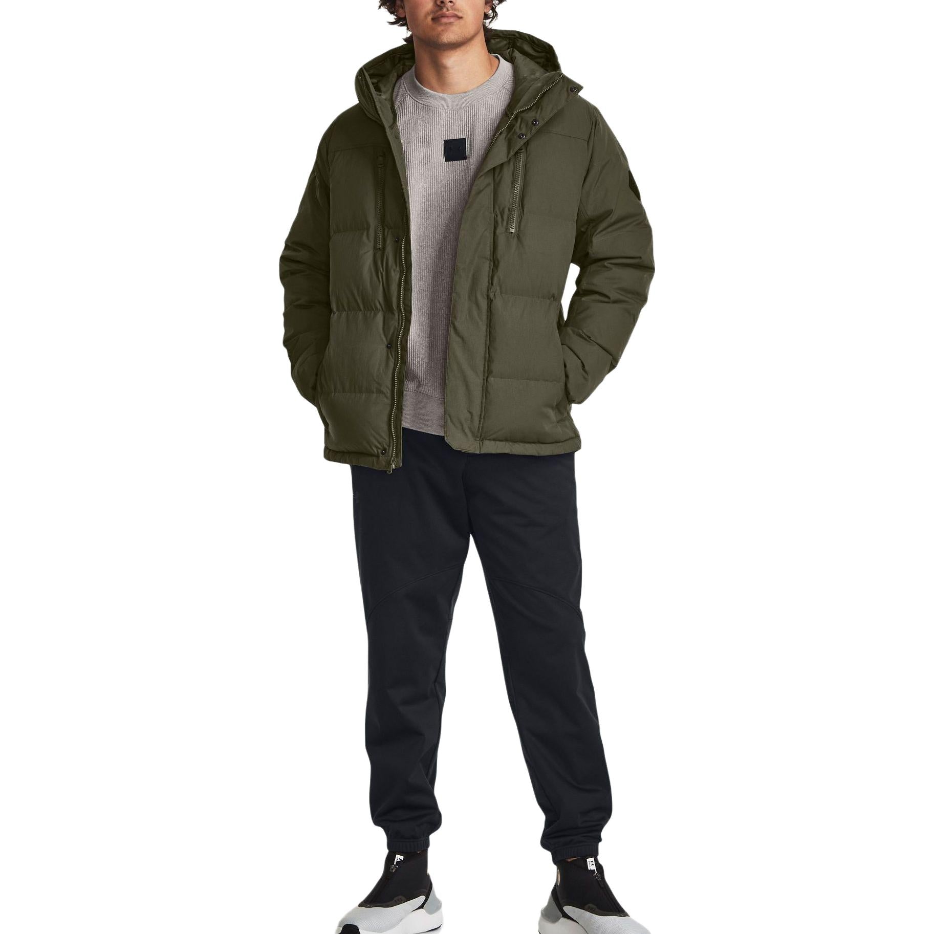 Under Armour ColdGear Infrared Fleece Down Jacket 'Olive Green' 1378830-390