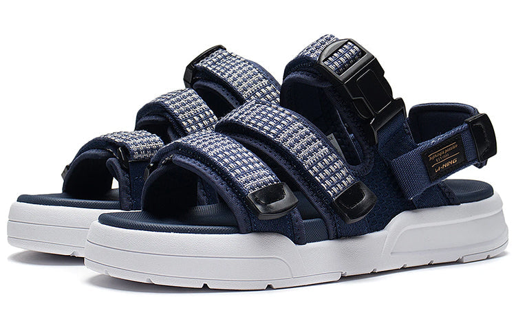 Li-Ning Coca Sandals 'Navy White' AGUS003-2