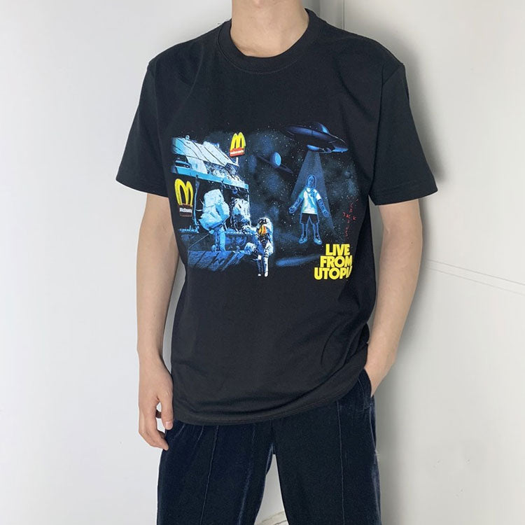 Travis Scott Cactus Jack x Mcdonald Unisex Printing Black TC-21