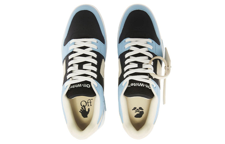 Off-White Out Of Office Leather Sneaker 'Blue Black White' OMIA189F22LEA0014004