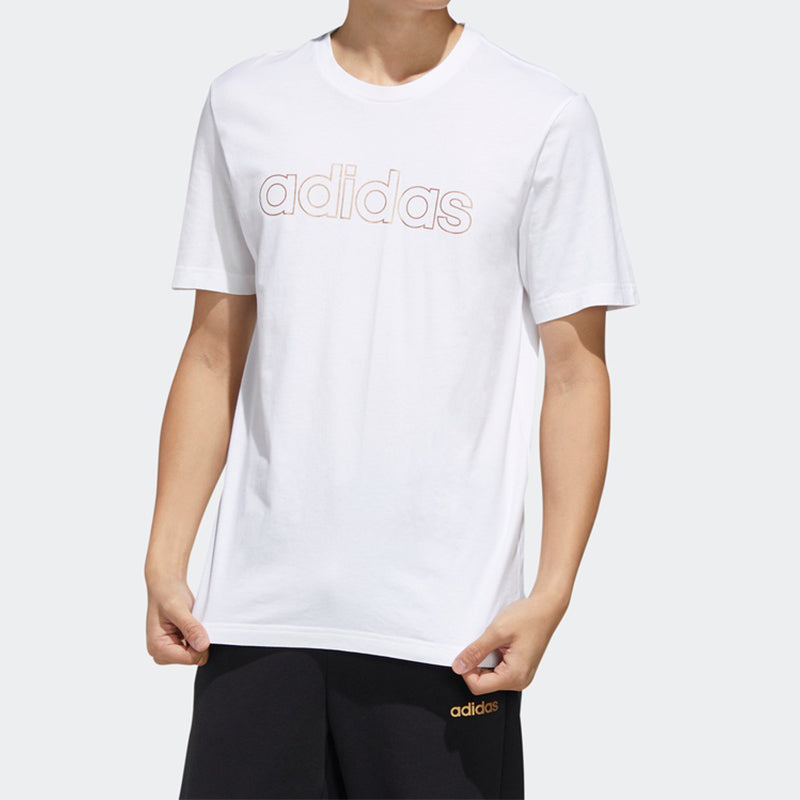 adidas M Ess Br Tee Sports Stylish Round Neck Short Sleeve White FM3444