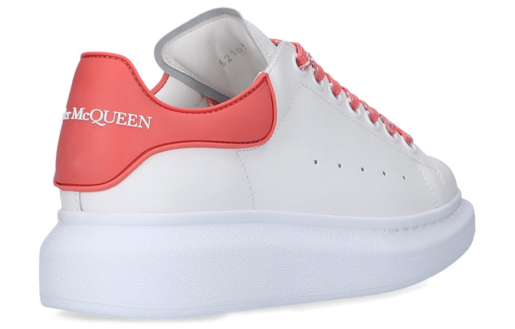 (WMNS) Alexander McQueen Oversized Sneaker 'White Coral' 621056WHXMT9097
