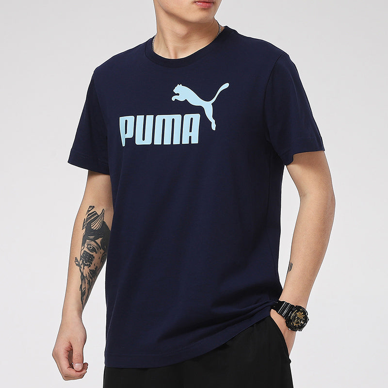 PUMA Essentials Logo T-Shirt 'Navy Blue' 588011-06