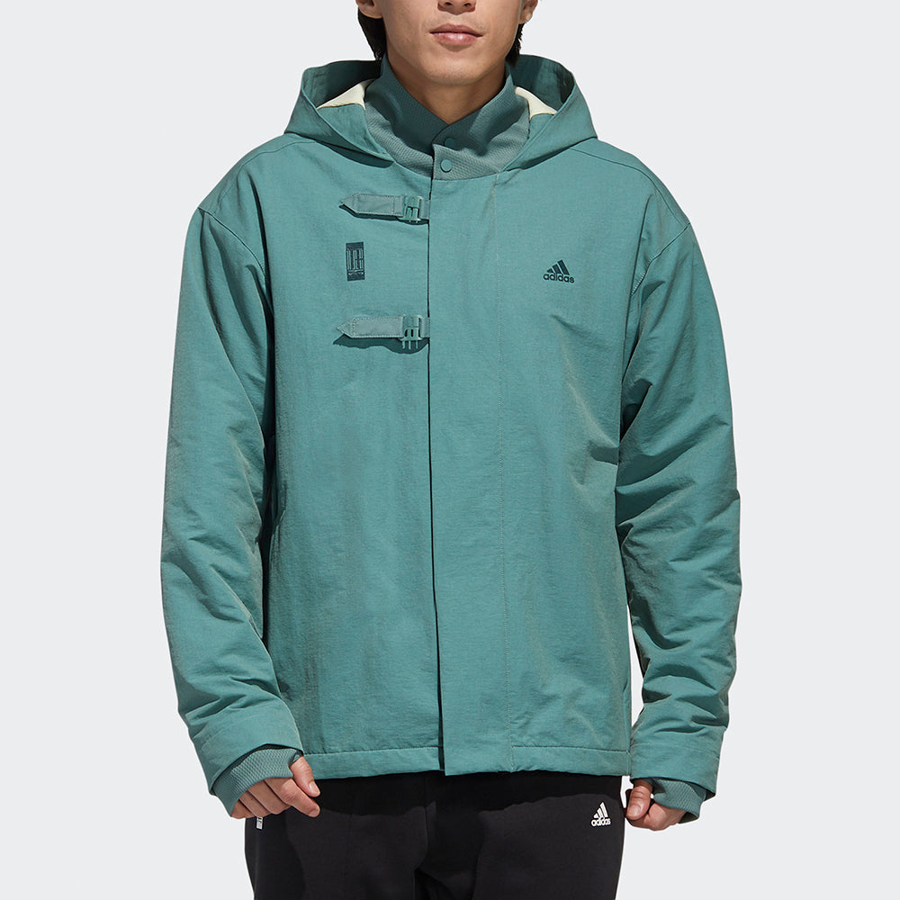 adidas Sports Hooded Jacket Men Green GM4467