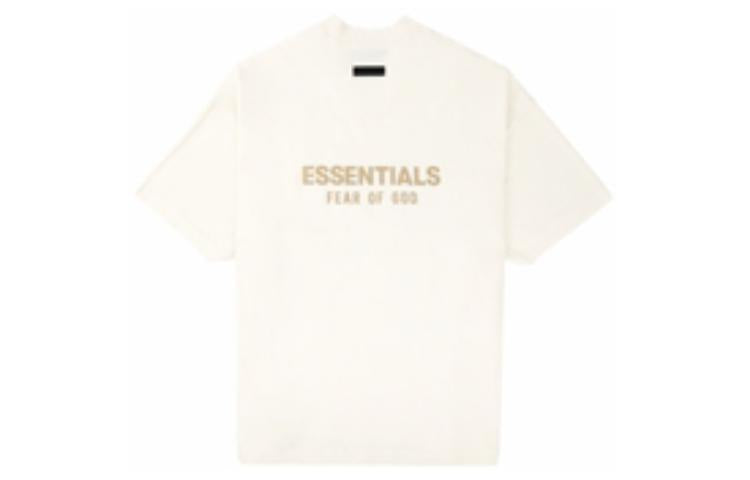 Fear of God Essentials FW23 V-Neck T-shirt 'Cloud Dancer' 125BT234111F