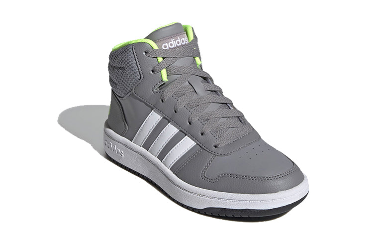 (PS) adidas Hoops 2.0 Mid J 'Grey Volt' FY7010