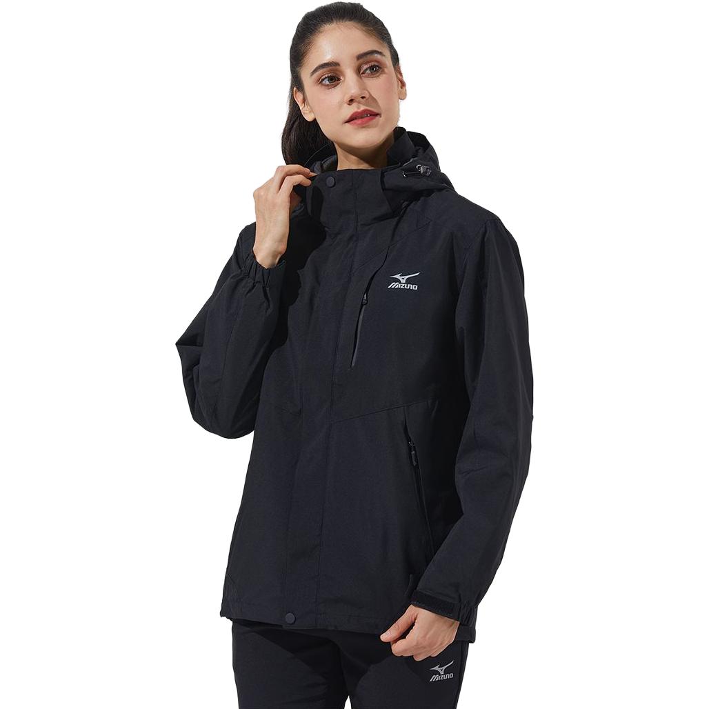 Mizuno Logo Windbreaker Jacket 'Black' A2CE2640