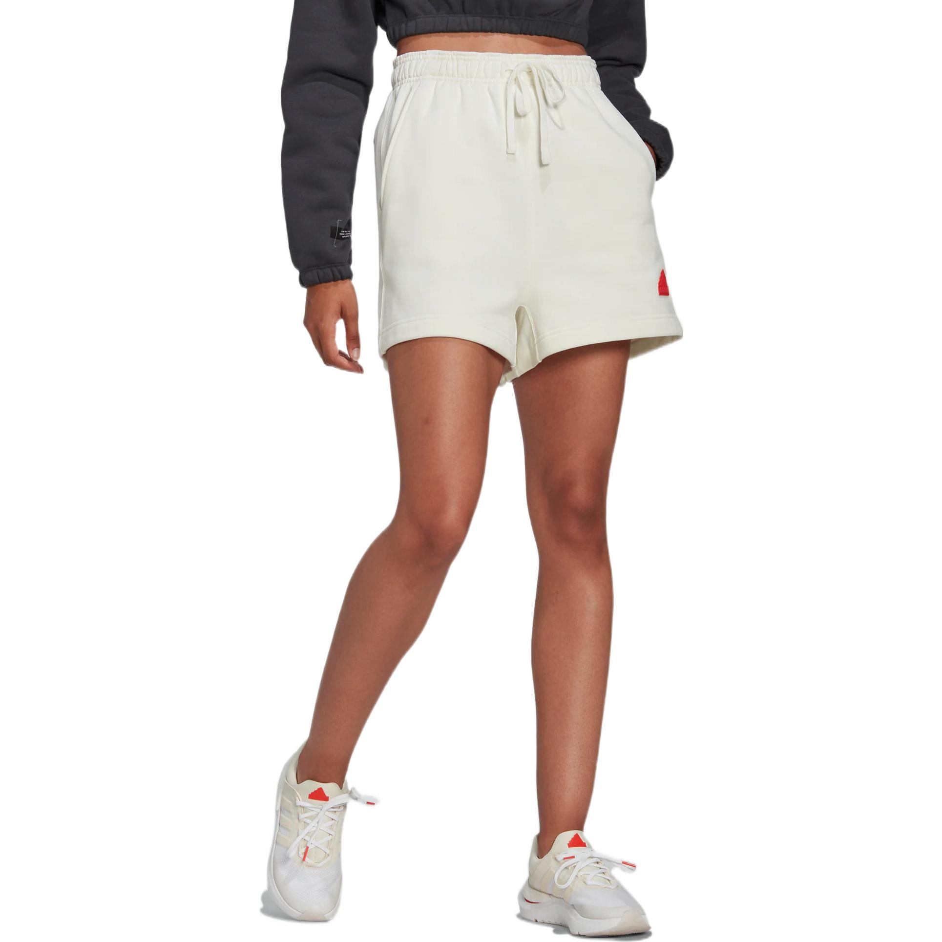 (WMNS) adidas Sweat Shorts Asia Sizing 'White' HM2872
