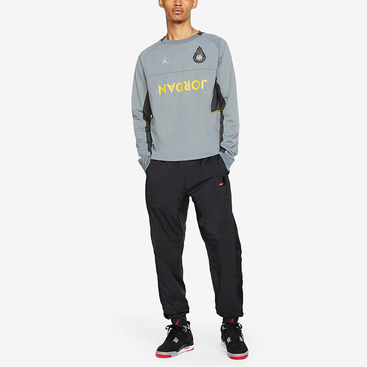 Air Jordan Basketball Pullover Long Sleeves Gray CJ9081-065