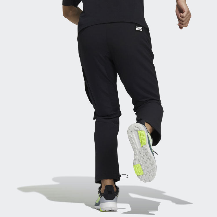 Men's adidas x Great Wall Crossover Gwall Pants Casual Lacing Straight Sports Pants/Trousers/Joggers Black H23098