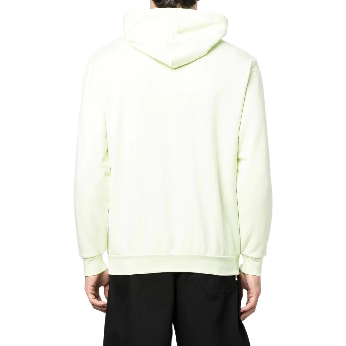 Men's adidas originals Logo Embroidered Pullover Hooded Long Sleeves Green HC7156