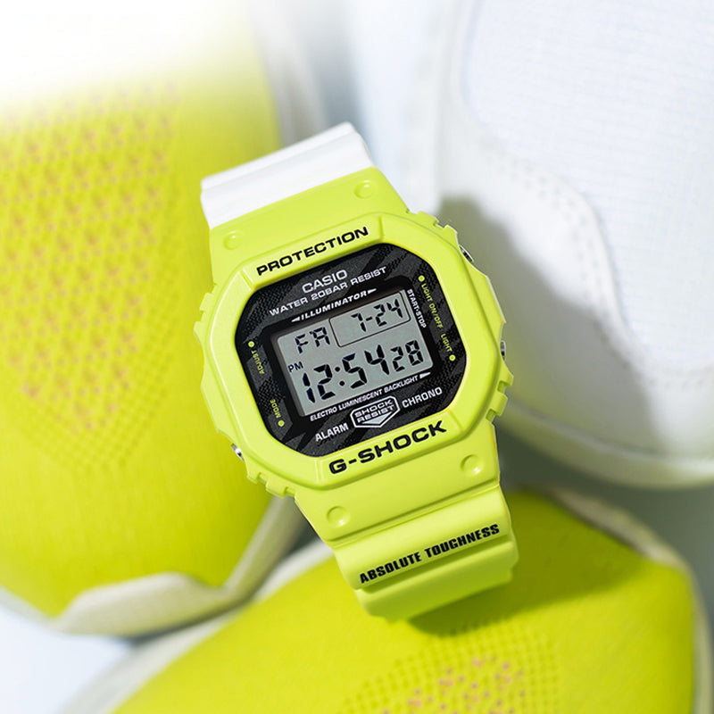 CASIO G-Shock Square 'Yellow' DW-5600TGA-9PR