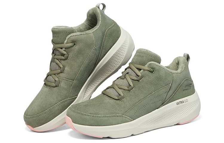 (WMNS) Skechers On-The-Go Elevate 'Green White' 144521-OLV