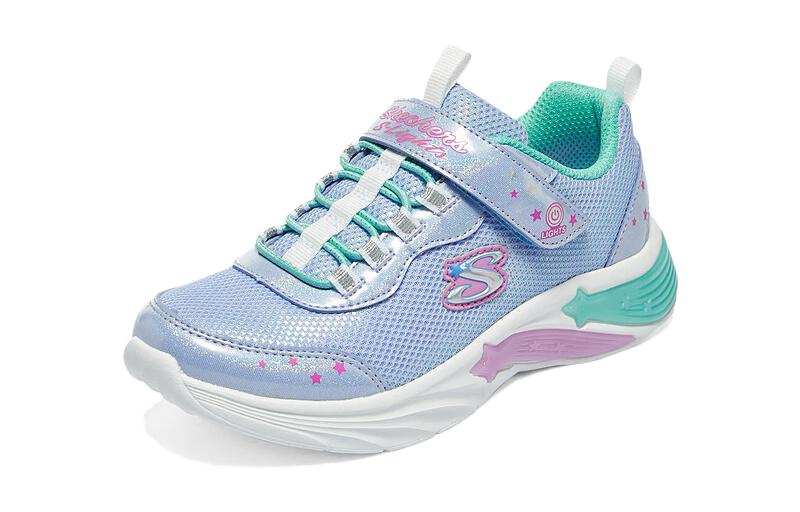 (GS) Skechers Lights Flicker Flash 'Blue' 319043L-PWAQ