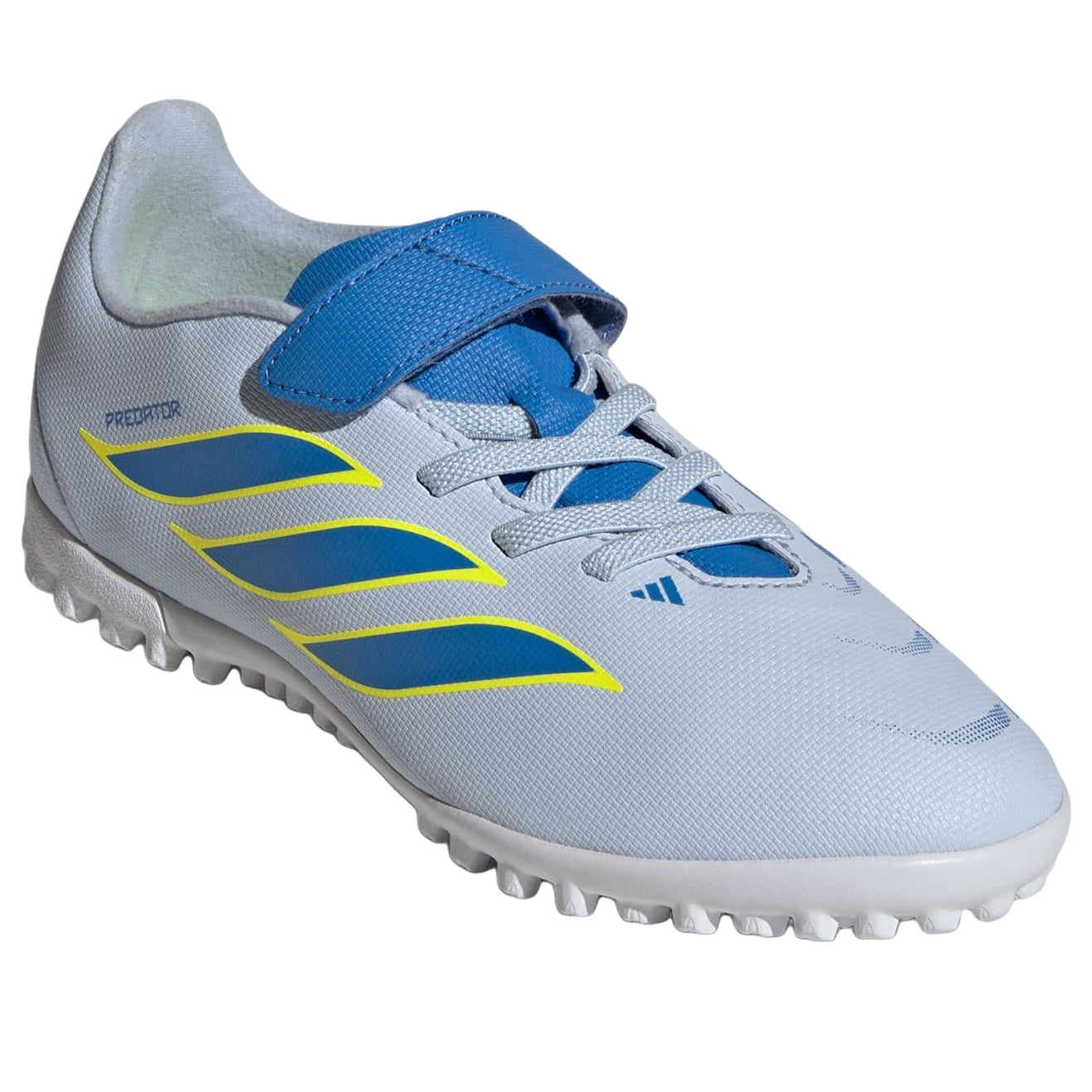 (GS) adidas Predator Club Turf 'Crystal Sky Ray Blue Team Solar Yellow 2' JS0368