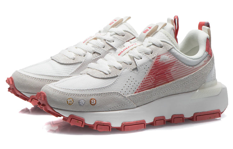 (WMNS) Li-Ning Lifestyle Sportswear 'White Red' AGCR286-2