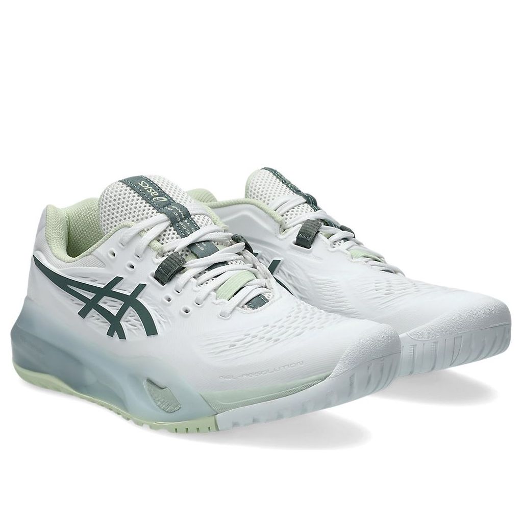 (WMNS) ASICS Gel-Resolution X Wide Tennis 'White Monument Blue' 1042A278-102
