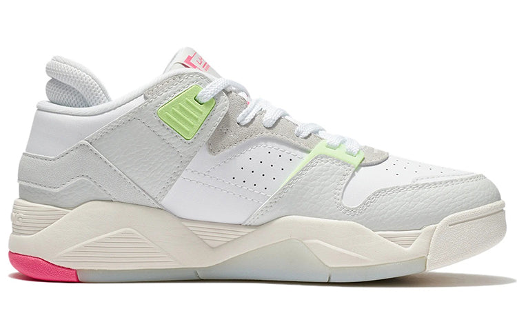 (WMNS) Li-Ning Casual Basketball Shoes 'Grey Green Pink' AGBS032-3