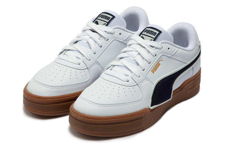 PUMA Ca Pro Low Tops Casual Skateboarding Shoes Unisex White Black 383404-01