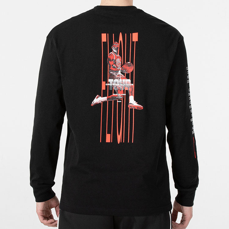 Air Jordan Round Neck Pullover Long Sleeves T-Shirt Men's Black DM0847-010