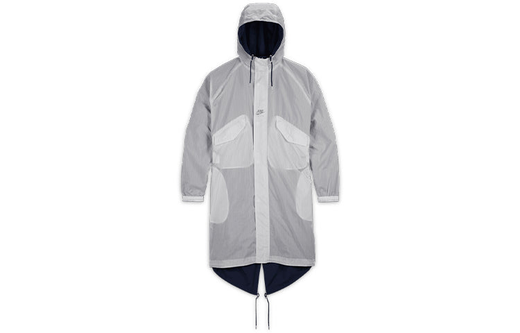 Nike Air x Kim Jones Double-Sided Mid-Length Hooded Jacket Unisex Blue/White DC9983-451