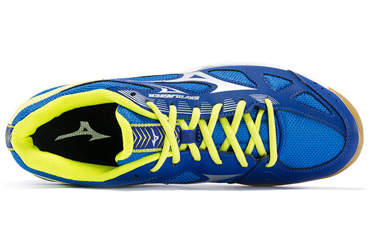 Male Mizuno Sky Blaster Badminton shoes 'Blue Yellow' 71GA194503