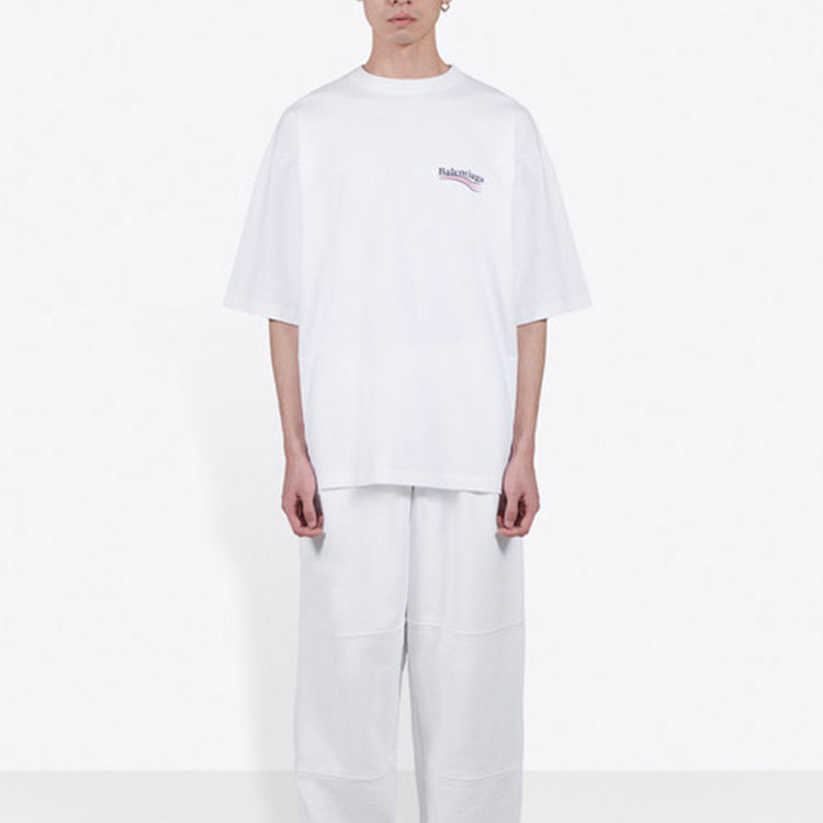 Balenciaga Logo Printed Small logo Male White 620969TIV529040