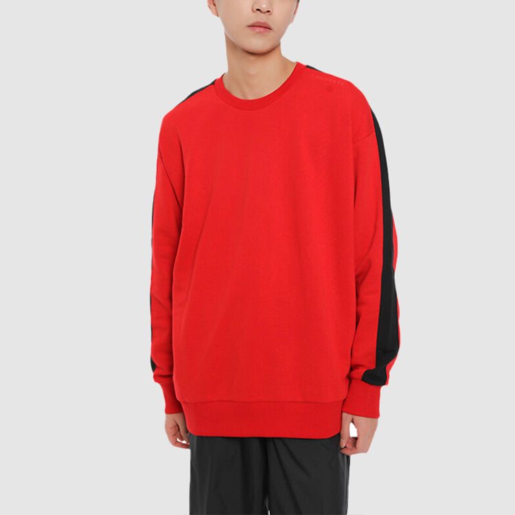 Converse Track Taping Crew Neck Sweatshirt Asia Sizing 'Red' 10017989-A03