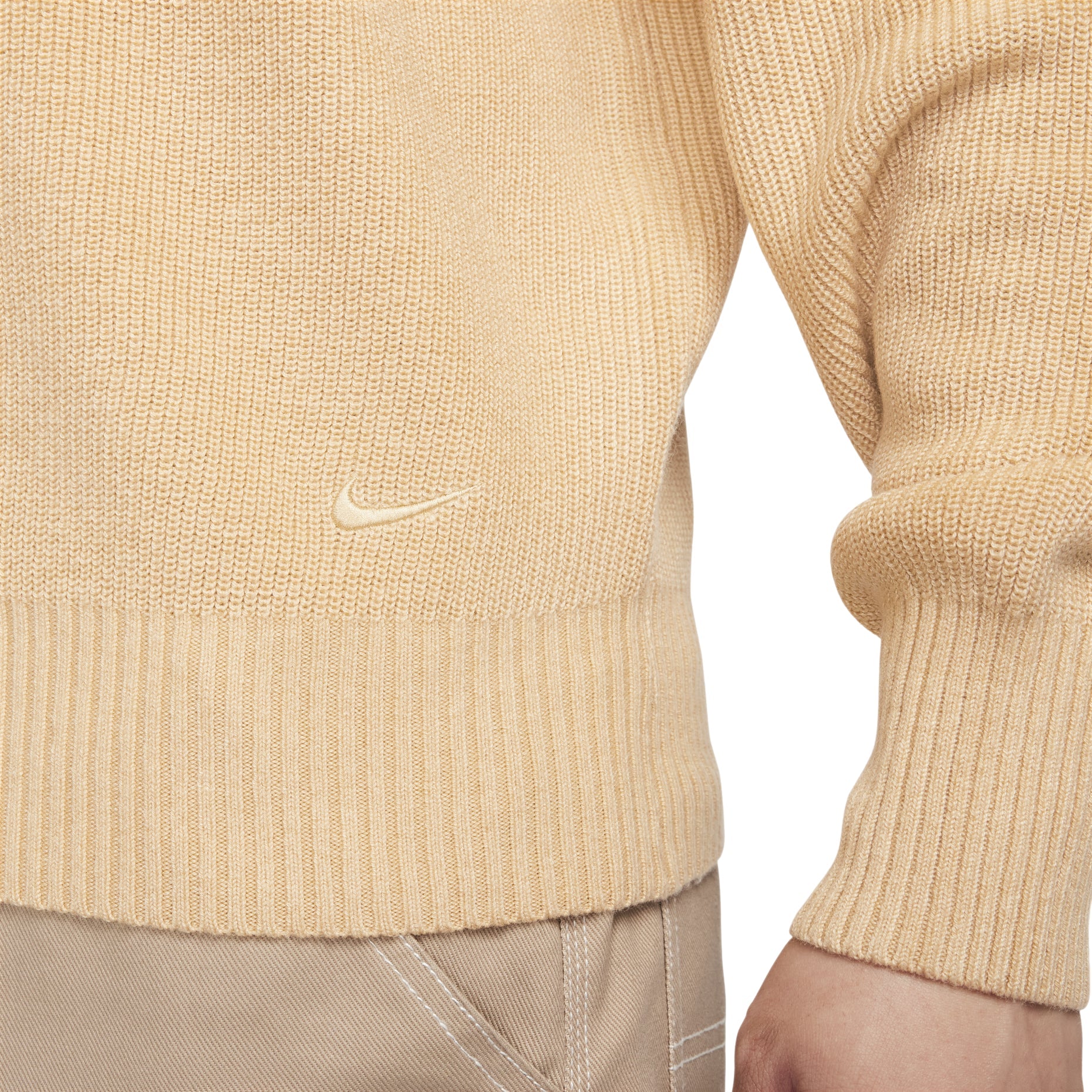 Nike Long-Sleeve Military Henley Sweater 'Beige' FN3119-252