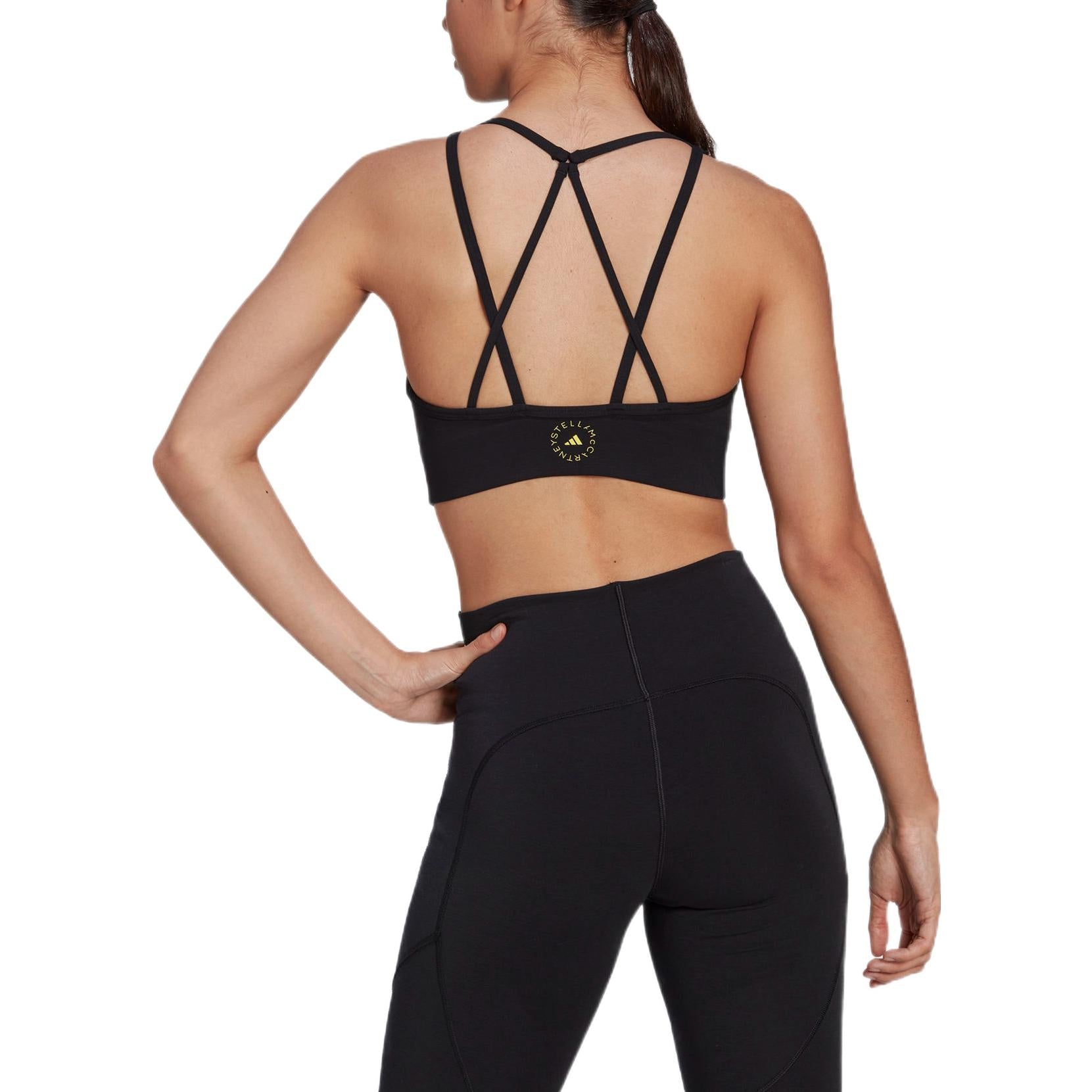 (WMNS) adidas By Stella Mccartney Truestrength Medium-Support Bra Asia Sizing 'Black' HG6846