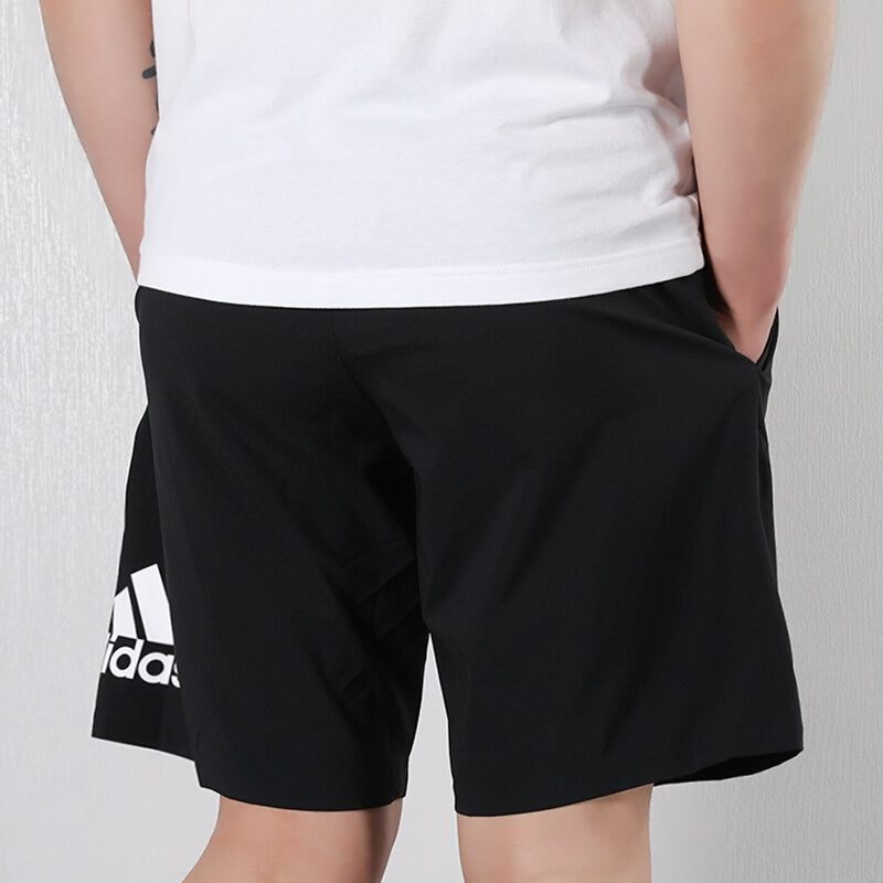 adidas M Mh Light Sho Logo Printing Training Sports Woven Shorts Black DV1029