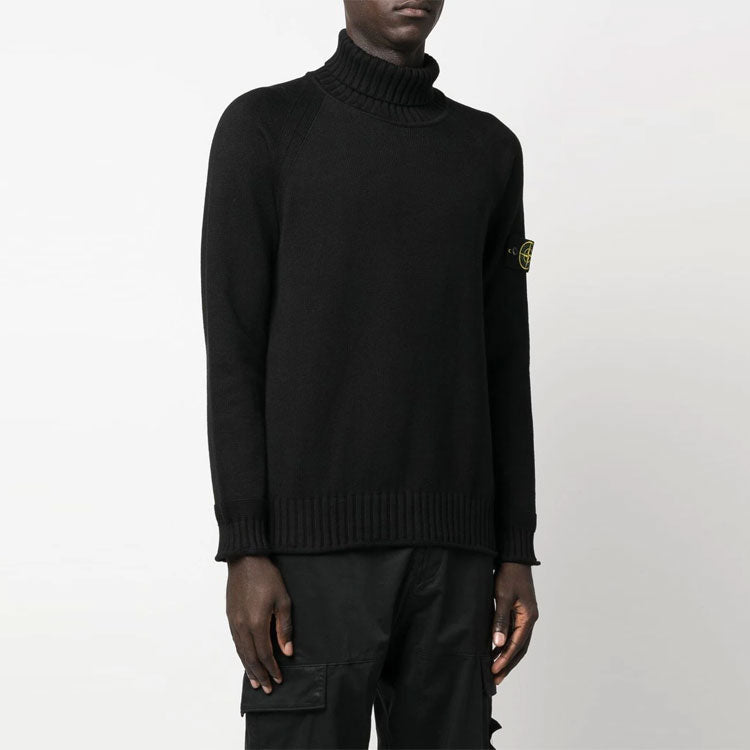 STONE ISLAND Turtleneck Sweater 'Black' 7715505A2-V0029