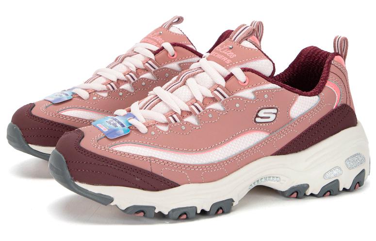 (WMNS) Skechers D Lites Shoes 'Pink Red' 13143-DKRS