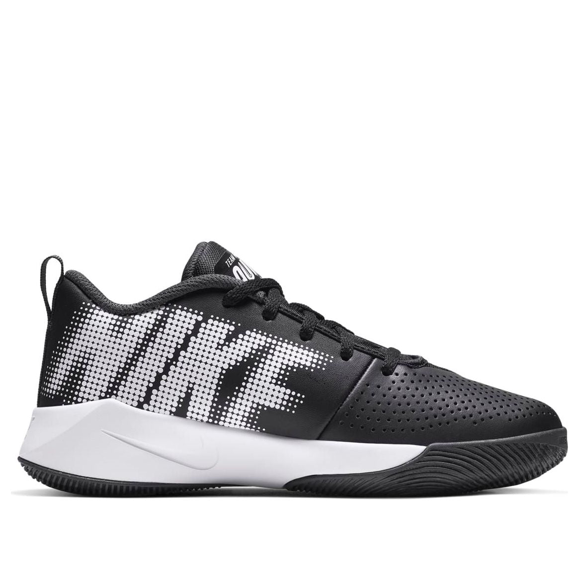 (GS) Nike Team Hustle Quick 2 'Black White' AT5298-002