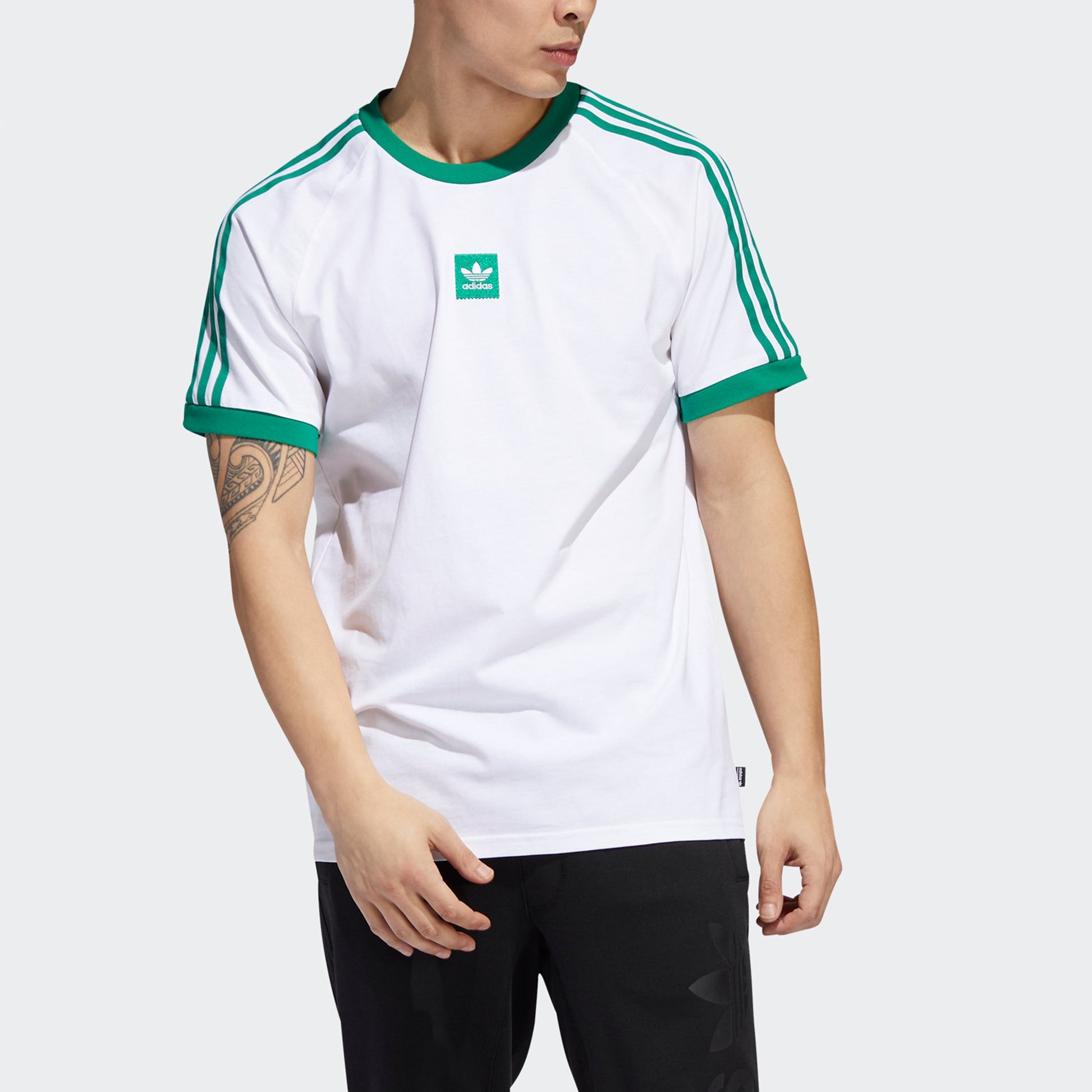 adidas originals Printing Casual Sports Round Neck Short Sleeve White EC7376