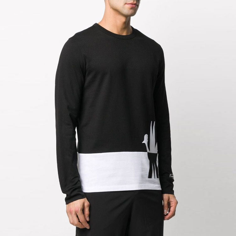 Moncler Long Sleeve Crewneck For Men Black 0918D700208390T990