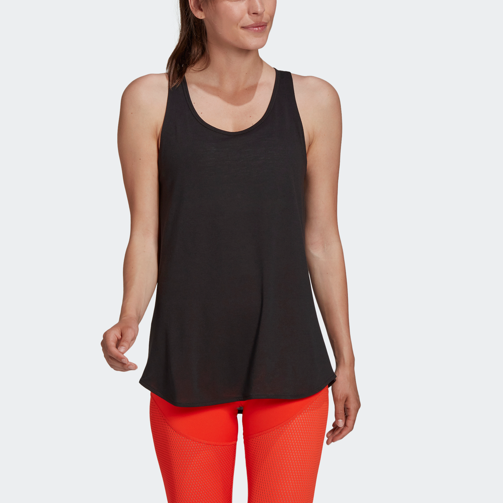 (WMNS) adidas Karlie Kloss Long Tank Top Asia Sizing 'Black' GH8226