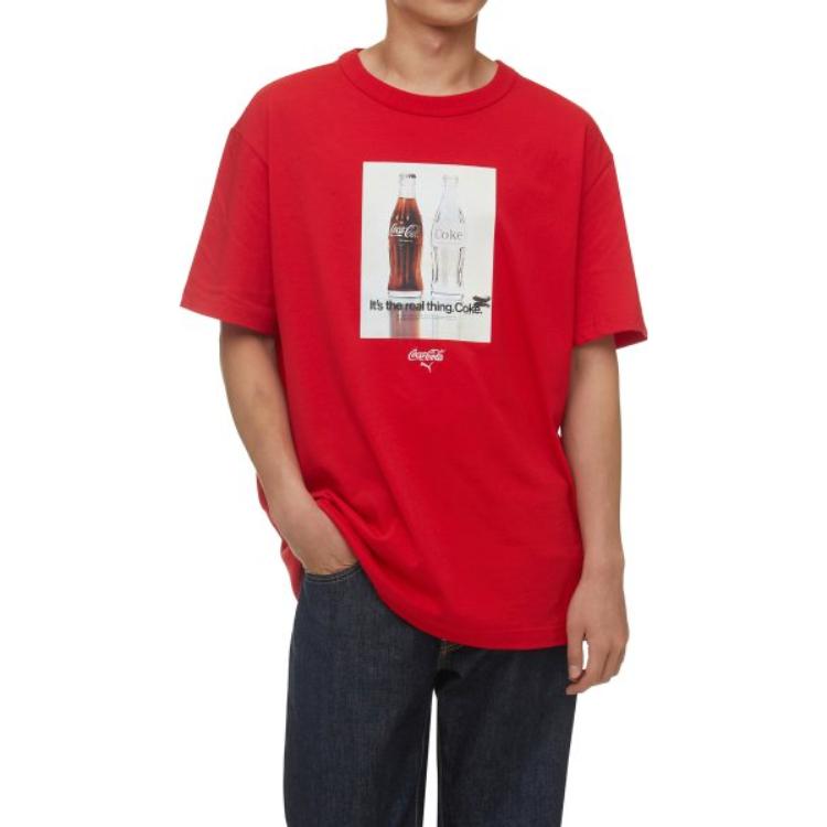 PUMA X Coca Cola Relaxed Tee 'Red' 536159-94