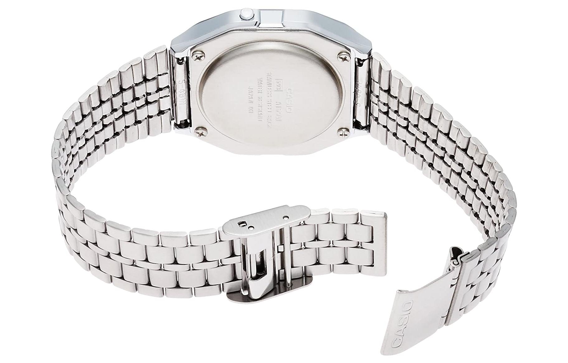 CASIO Youth Digital Cube Watch 'Metallic Silver Black' A159WA-N1